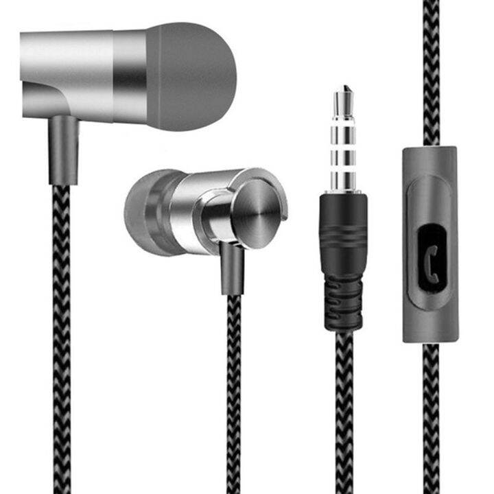 fashion2023earphones-3-5มิลลิเมตรในหู1-2เมตรสายควบคุมกีฬาชุดหูฟังหูฟังแบบมีสายสำหรับหัวเว่ยเกียรติมาร์ทโฟนพร้อมไมโครโฟน