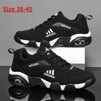 Ready Stock Fashion PU Air Cushion Running Shoes Mens Casual Sports Shoes Mens Black Sports Shoes Men