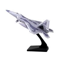 Gociy Simulation 1:100 USA F-22 Raptor เครื่องบินจำลองอากาศยานด้วยขาตั้งตกแต่ง