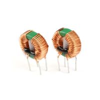 2Pcs 10MH 4A Annular Common Mode Filter Inductor 0.6 Wire Choke Ring Inductance 14*9*5mm