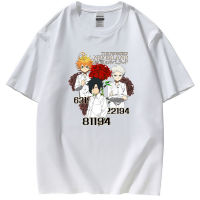 The Promised Neverland รอบเสื้อยืดคอกลมแขนสั้นหลวมเสื้อยืดคุณภาพสูง