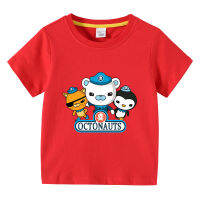 The Octonauts ท็อปส์สำหรับเด็กเด็กเด็กสาวแขนสั้นเสื้อยืดผ้าฝ้ายฤดูร้อนการ์ตูนพิมพ์เด็กเสื้อยืด Bottoming เสื้อด้านบนสาวเด็กเสื้อผ้า