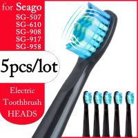 ஐ✼❀ 5 PCS/lot Nozzles Heads for Seago Electric Toothbrush Tooth Brush Attachments Oral Teeth Compatible Replacement Head Spare Parts