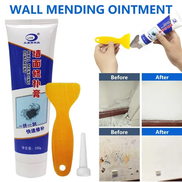 Wall Mending Agent, Wall Repair Cream Paste 250g Set Wall Fillers ...