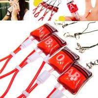 4 Styles Blood Bag Keychain Creative Cool A B O AB Sick Plasma Pack Car Bag Pendants Jewelry Decorating Ring Birthday Party Gift