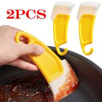 1/2pcs Scraper Silicone Cleaning Spatula Multi-function Baking Plate Scraping Dirt