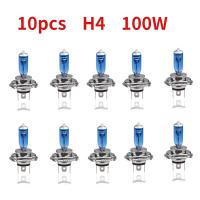 10PCS 100W H4 6000K DC12V Bi-Xenon HID High Power High White Low Consumption Beam Headlight Bulb Light Lamp Car Parts Fog Lamp Bulbs  LEDs  HIDs