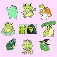 【CW】 Frog Enamel Pins Custom Wholesale Cartoon Brooches for Backpacks Lapel Pin Badge Jewelry