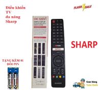 SHARP REMOTE CONTROL All types of SHARP lcdledsmart -ซื้อพร้อมแบตเตอรี่