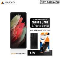 Ablemen 3D UV Ultra Clear กระจกเต็มจอลงโค้งกาวยูวีเกรดพรีเมี่ยม รองรับ Samsung Galaxy 21/Note20 Series [รับประกัน 1ปี]