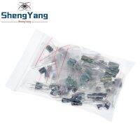 ShengYang  120pcs 12 value kit 1uF-470uF Electrolytic Capacitor Package 1UF 2.2UF 3.3UF 4.7UF 10UF 22UF 33UF 47UF 100UF 220UF