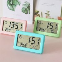 Digital Clock Thermometer Hygrometer Meter LED Indoor Electronic Humidity Monitor Clock Desktop Table Clocks For Home