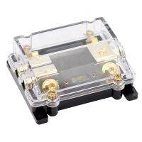 Ground Mini ANL Fuse Box Distribution Block 1in 2 Way Fuses Holder Camper Car Audio ANL Power Distribution Fuse Block