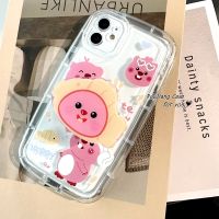 เคส RouJiang สำหรับ IPhone 15 14 13 12 11 Pro Max X XR Xs Max 8 7 6 6S Plus SE 2020น้อยน่ารักการ์ตูนบีเวอร์ Loopy พร้อมขายึดเคสโทรศัพท์ฝาครอบ TPU แบบนิ่มป้องกันกล้อง