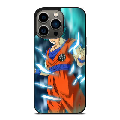 Son Go ku DBZ Saiyan Blue Phone Case for iPhone 14 Pro Max / iPhone 13 Pro Max / iPhone 12 Pro Max / XS Max / Samsung Galaxy Note 10 Plus / S22 Ultra / S21 Plus Anti-fall Protective Case Cover 308