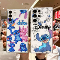 Angel Stitch Lilo สำหรับ Samsung S22 S21 Ultra S20 FE Pro Lite S10 S23 Plus S23Ultra ฝาครอบศัพท์โปร่งใส