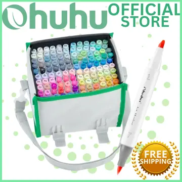 Ohuhu Pastel Markers Brush Tip, Alcohol-based Markers Double Tipped Artist  Art Markers for Sketch Adults' Coloring Illustration, 48 Pastel Colors +1