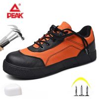 CODhuanglan212 Safety Shoes Men Women Trendy Work Boots Canvas Rubber Low Cut Composite Toe Caps PEAK LR02229 Size 35 - 45