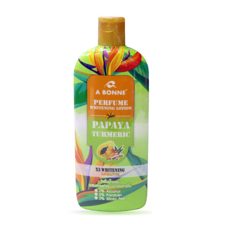 A bonne Perfume Whitening Lotion 300ml Papaya & Turmeric Lazada PH