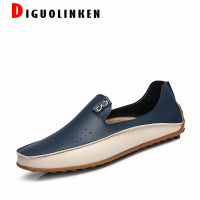 2021 Men Shoes Light Breathable Shoes Leather Men Loafers Slip-on Driving Casual Shoes Boat Sneakers Italian Moccasins Big Size