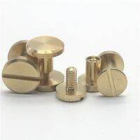 20PCS ss Double Round or Flat Head 8mm 10mm Rivets Copper Luggage Leather Metal Craft Solid Belt Strap Screw Nail Rivet