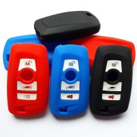 dvfggv FOB Remote Key Case Cover For BMW 3 4 5 6 7 X3 Remote Smart KeyCase Holder 4 Button Trunk/Panic