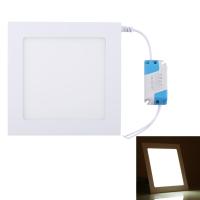 SmartPhonemall 12W 17cm Square Panel Light Lamp with LED Driver, 60 LED SMD 2835, Luminous Flux: 880LM, AC 85-265V, Cutout Size: 15.3cm