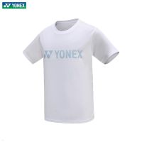 YONEX Yonex โมเดลสำหรับทั้งหญิงและชายระบายอากาศแห้งเร็วแขนสั้นแบบชุดกีฬาแบดมินตัน115043ใหม่2023