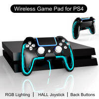 จอยสติ๊กเกมไร้สาย Gamepad RGB Light Game Controller ปุ่มตั้งโปรแกรมได้บลูทูธสำหรับ Switch PS4