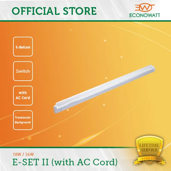 ECONOWATT 18W ESET II Electronic Ballast With Translucent Cover
