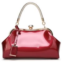 Ladies Tote Bag Patent Leather Evening Clutch Purse Women Handbag Messenger Satchel Crossbody