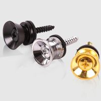 【lz】♟  Substituição Chrome Belt Locks para guitarra Strap fivela de peças cinto ouro prata cor preta acessórios