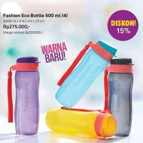 Tupperware fashion eco bottle 500 ml / eco slim | Lazada