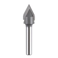 1PC V Bit end mill 3D Router Bits ทังสเตนเหล็ก V Shape Chamfer End Mills Woodworking router bit,60 90 องศา Shank 6 8 1/4 -