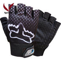 Fgvrgrtกลางแจ้งNon-Slip Half FingerถุงมือซิลิโคนDispensingตะขอและห่วงถุงมือสั้นสำหรับออกกำลังกายฤดูร้อน