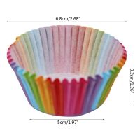 【hot】☃►№  100Pcs Muffins Wrappers Paper Cups Cases Baking Chocola Drop shipping