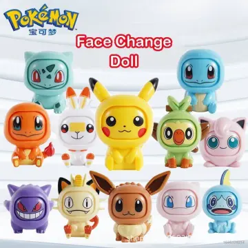 Pikachu Eevee Anime Action Figure  Face Change Figure Balls Model