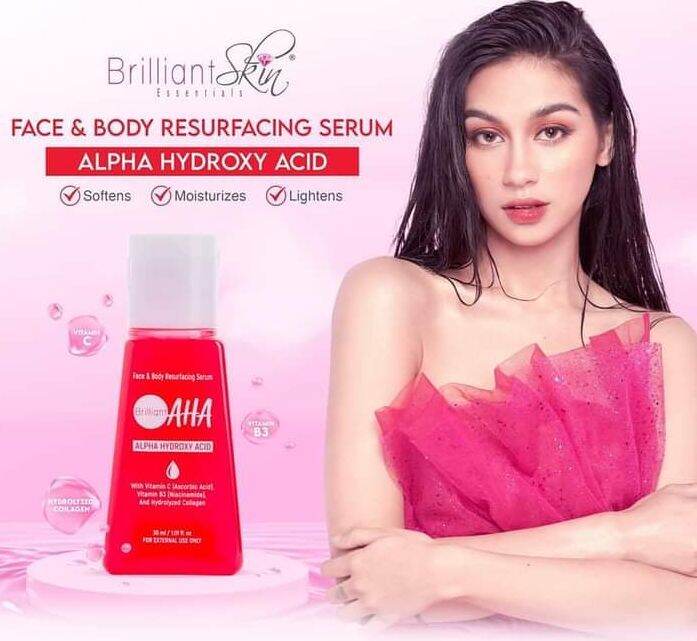 ORIGINAL BRILLIANT AHA SERUM ( ALPHA HYDROXY ACID ) 30 ML FACE AND BODY RESURFACING SKIN