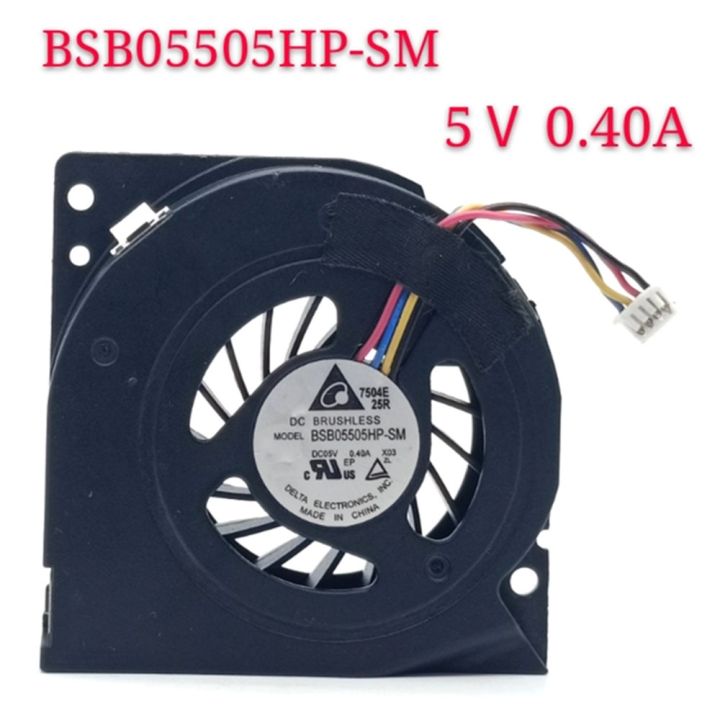 awg-dc05v-bsb05505hp-เอสเอ็มพัดลม-cpu-0-40a-สำหรับกิกะไบต์บริกซ์-bxi5h-4200-bxi5-5200ระบายความร้อน4pin-4สาย