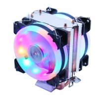 【✆New✆】 bvqqqcp ไฟสีหม้อน้ำหล่อเย็น Cpu Rgb Pwm 130W Tdp เงียบสำหรับ Intel 1150 1155 1156 X79 X99 Am2 Am3ระบายอากาศ Am4