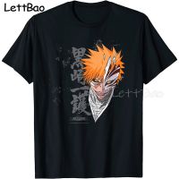 Bleach Ichigo Men T-Shirt Casual Pullover Tees Fashion Japan Anime Hip Hop Tops Aesthetic Clothing MenS Shirts O-Neck 【Size S-4XL-5XL-6XL】