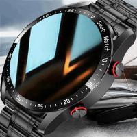 ZZOOI New Bluetooth Call Smart Watch Men Custom Dial Waterproof Sports Fitness Tracker Solid Stainless Steel Strap Smartwatch+Box 2022