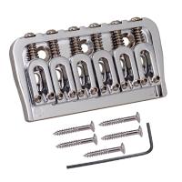 ：《》{“】= 52.5Mm Electric Guitar Hardtail Fixed Bridge Set For 6 Strings Guitar Parts