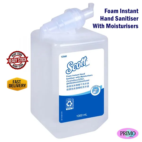 Kleenex® Antibacterial Luxury Foam Instant Hand Sanitiser, One 1000ml