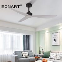 52 Inch fashion plastic blade ceiling fans without lamps decoration bedroom ceiling fan with remote control ventilador de techo Exhaust Fans