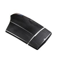 1 Set Armrest Box Panel Center Console Armrest Box Panel Cover Armrest Box Trim Stickers Car Carbon Fiber For-BMW 5 Series 520I 525Li E60 05-10 LHD