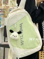 Japanese female capacity han edition leisure bag color joker letters into high school student campus travel backpack