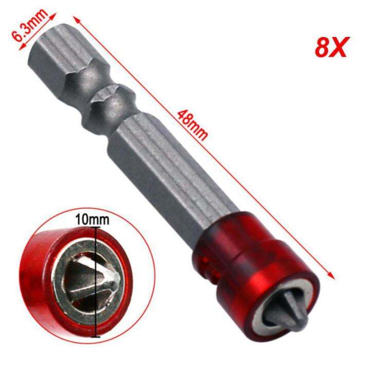 5-8-10pcs-electric-screw-cutting-single-cross-cross-head-wind-screwdriver-bit-magnetic-coil-screwdriver-bits-cross-anti-slip-screw-nut-drivers