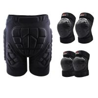 Ski Protective Hip Pad Padded Shorts Skiing Skating Snowboarding Impact Protection+Elbow Pads+Protective Knee Pads Guard