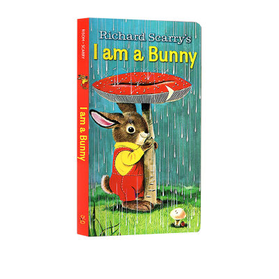 Pre sale I am a bunny Im a rabbit Richard scarry English original childrens picture book early education enlightenment paperboard Book Golden scarry childrens book feel the changes of the four seasons iamabunny